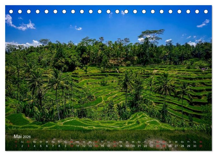 Produktbild: Bali - Insel der Tempel, G&ouml;tter und D&auml;monen (Tischkalender 2026 DIN A5 quer), CALVENDO Monatskalender