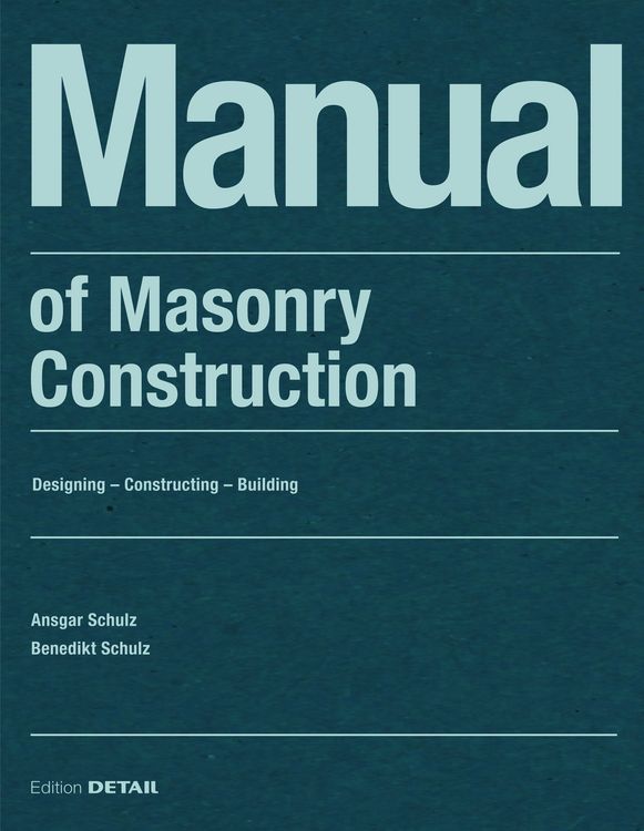 Produktbild: Manual of Masonry Construction