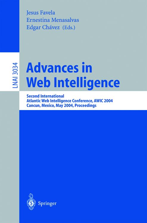 Produktbild: Advances in Web Intelligence