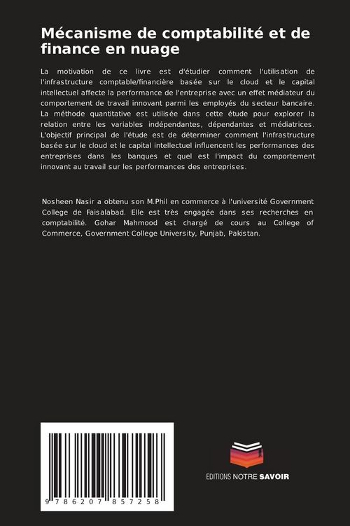 Produktbild: M&eacute;canisme de comptabilit&eacute; et de finance en nuage