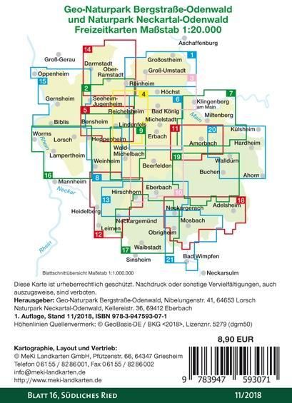 Produktbild: S&uuml;dliches Ried 1:20.000