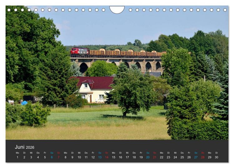 Produktbild: Oberlausitzer Eisenbahnen 2026 (Wandkalender 2026 DIN A4 quer), CALVENDO Monatskalender