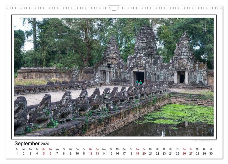 Produktbild: ANGKOR - IM REICH DER KHMER (Wandkalender 2026 DIN A3 quer), CALVENDO Monatskalender