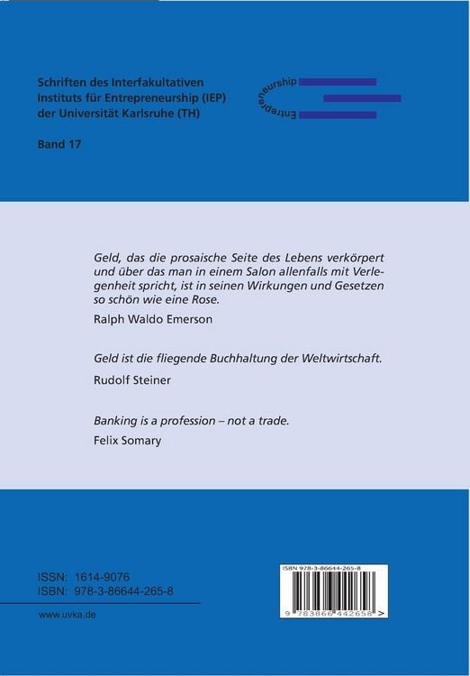 Produktbild: Elemente einer Neubestimmung des Geldes und ihre Bedeutung f&uuml;r die Finanzwirtschaft der Unternehmung
