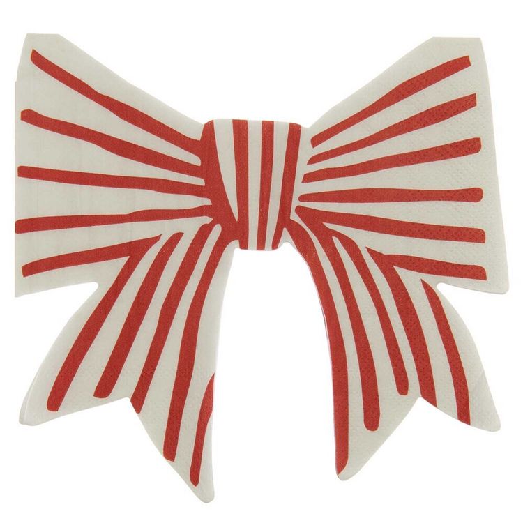 Produktbild: Serviette Schleife, Streifen,