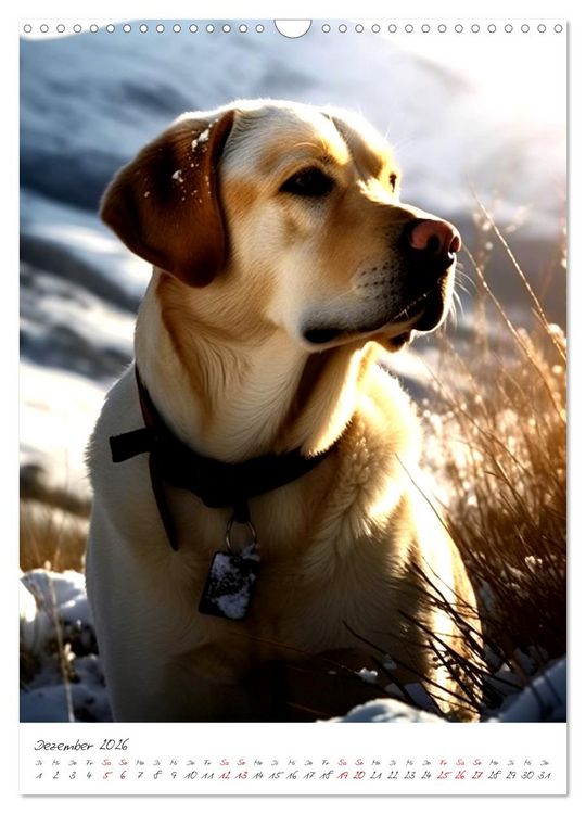 Produktbild: Der Labrador (Wandkalender 2026 DIN A3 hoch), CALVENDO Monatskalender
