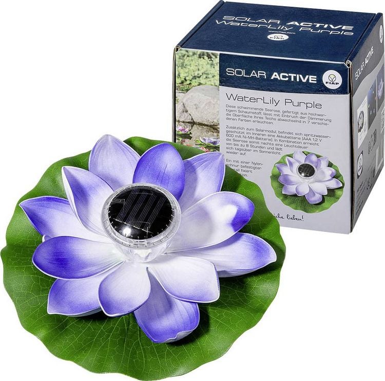 Produktbild: FIAP 3206-2 SOLAR ACTIVE WaterLily Purple Solar-Dekoleuchte LED LED fest eingebaut Purple
