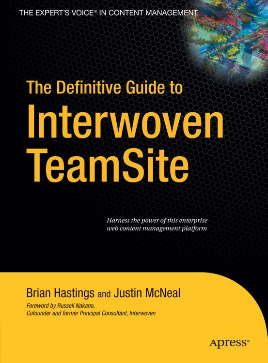 Produktbild: The Definitive Guide to Interwoven TeamSite