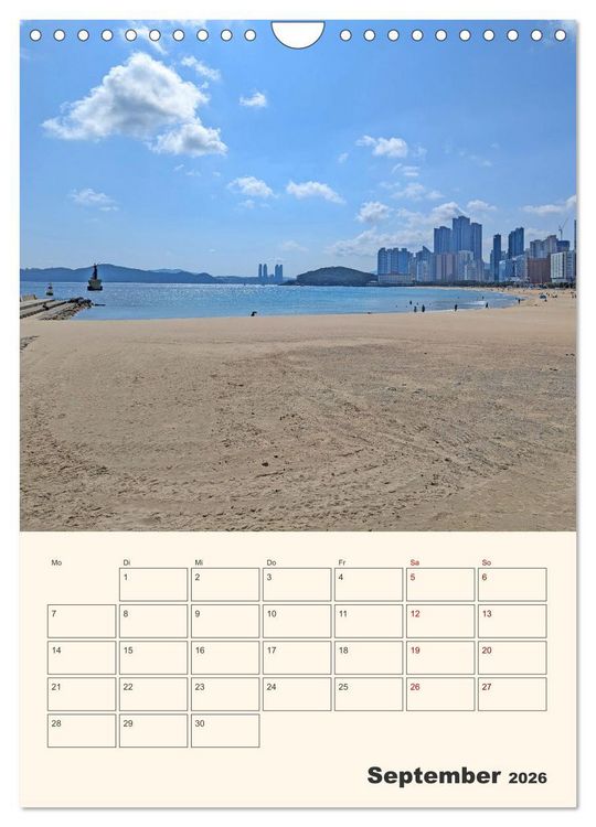 Produktbild: Busan - Eine Reise durch das Herz der K&uuml;stenstadt (Wandkalender 2026 DIN A4 hoch), CALVENDO Monatskalender