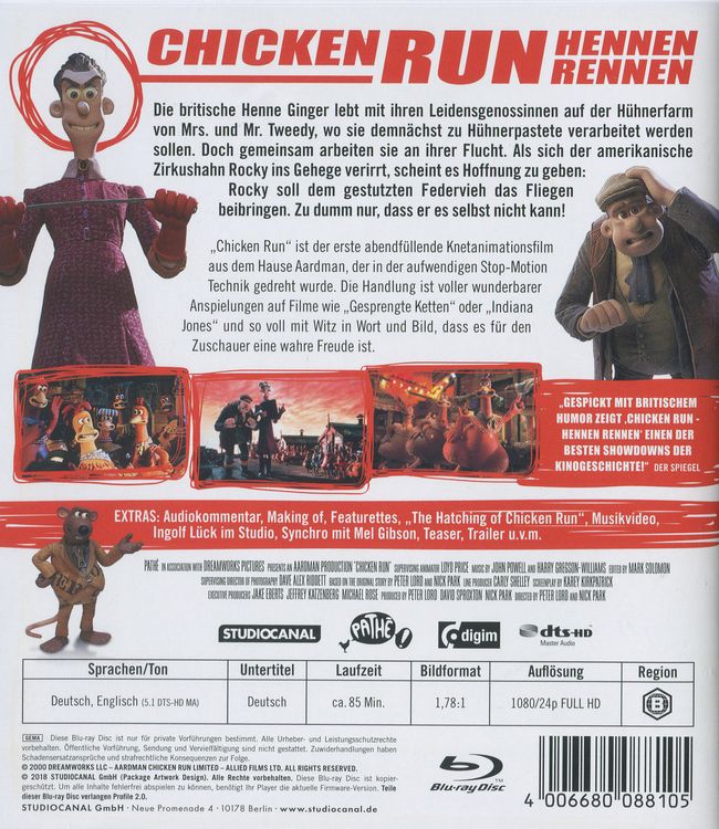 Produktbild: Chicken Run - Hennen Rennen
