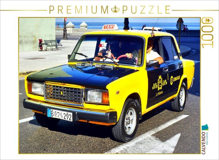 Produktbild: CALVENDO Puzzle Lada-Taxi in Havanna | 1000 Teile Lege-Gr&ouml;&szlig;e 64x48cm Foto-Puzzle f&uuml;r gl&uuml;ckliche Stunden
