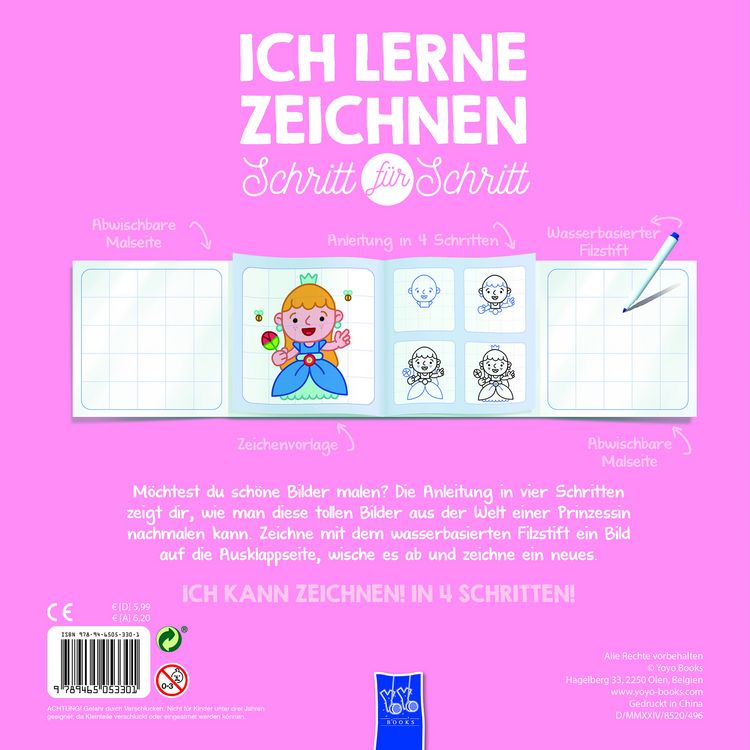 Produktbild: Ich lerne zeichnen - Schritt f&uuml;r Schritt: Prinzessinnen