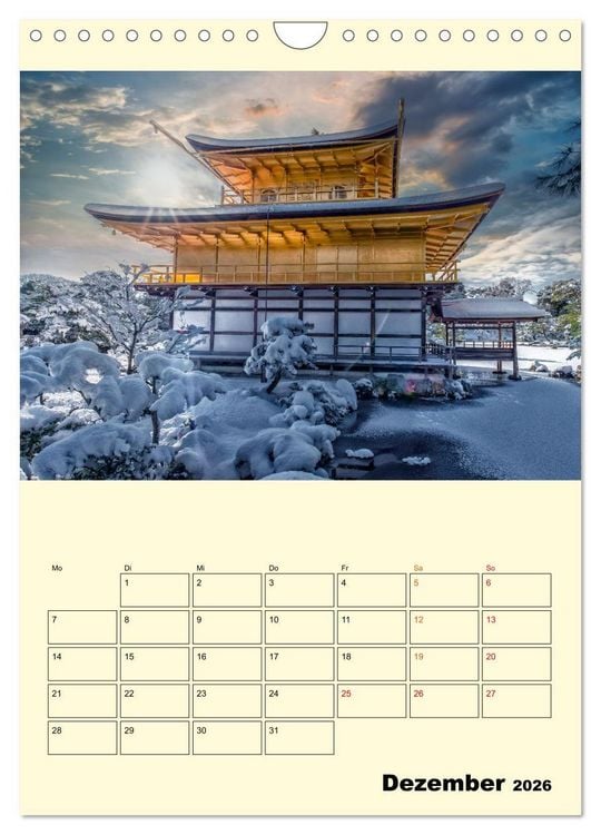Produktbild: Japan - Hightech und viel Tradition (Wandkalender 2026 DIN A4 hoch), CALVENDO Monatskalender