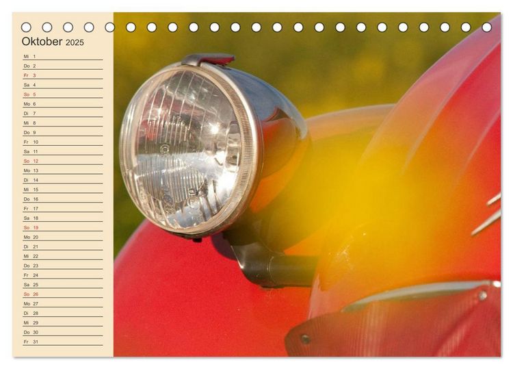 Produktbild: Citro&euml;n 2CV - Ente rot (Tischkalender 2025 DIN A5 quer), CALVENDO Monatskalender