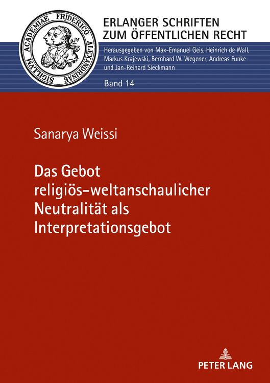 Produktbild: Das Gebot religioes-weltanschaulicher Neutralitaet als Interpretationsgebot