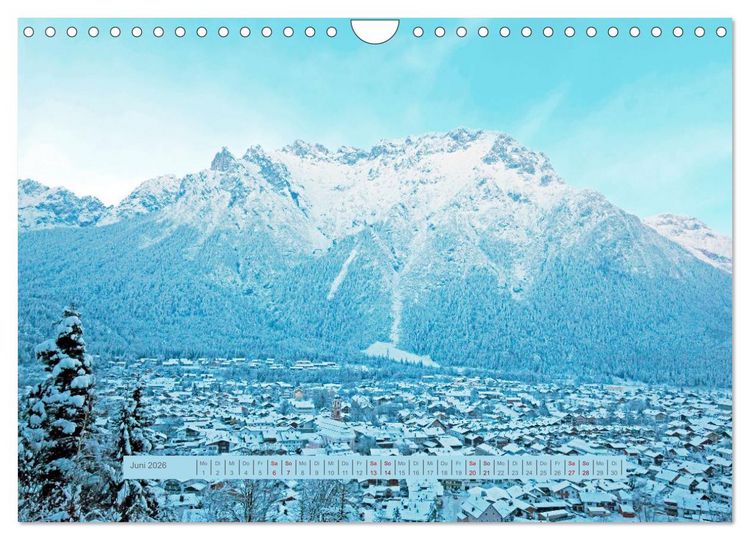 Produktbild: Mittenwald rundherum ein Wintertraum (Wandkalender 2026 DIN A4 quer), CALVENDO Monatskalender