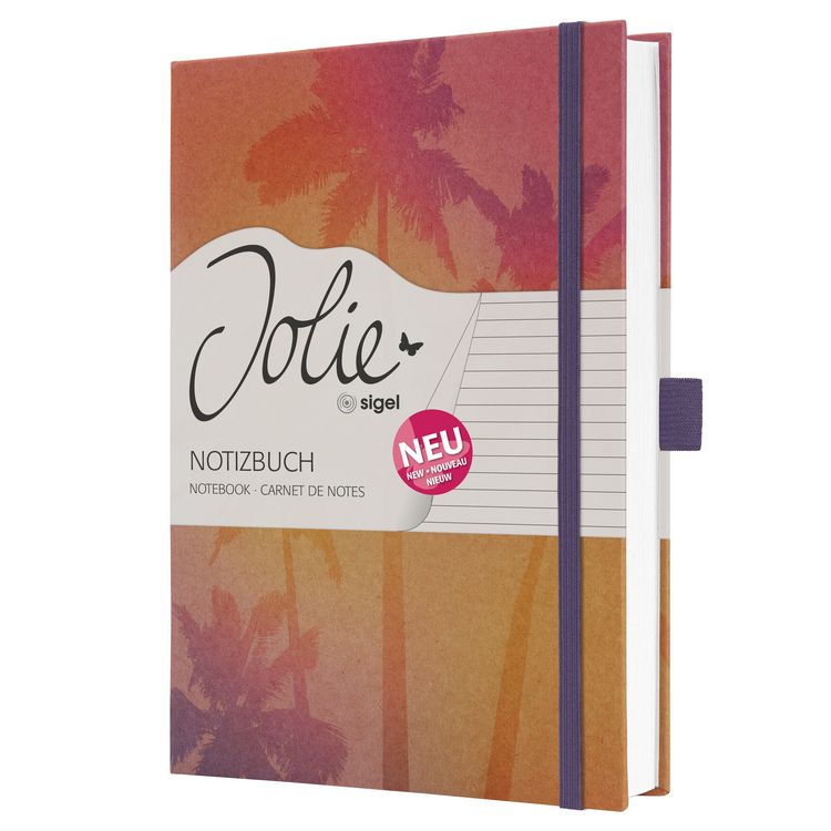 Produktbild: SIGEL JN861 Notizbuch Jolie, ca. A5, liniert, pink, violett, gelb