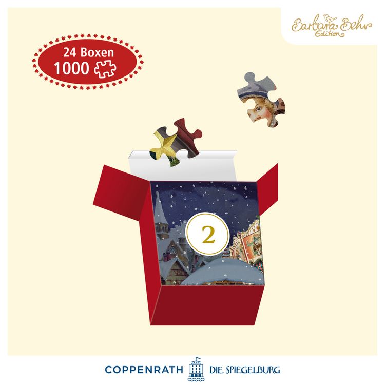 Produktbild: Puzzle-Adventskalender &ndash; Nostalgischer Weihnachtsladen