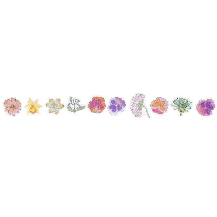 Produktbild: Washi Sticker Futschikato, Blumen MIX, 200 Stk, 2x2 cm