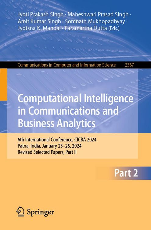 Produktbild: Computational Intelligence in Communications and Business Analytics