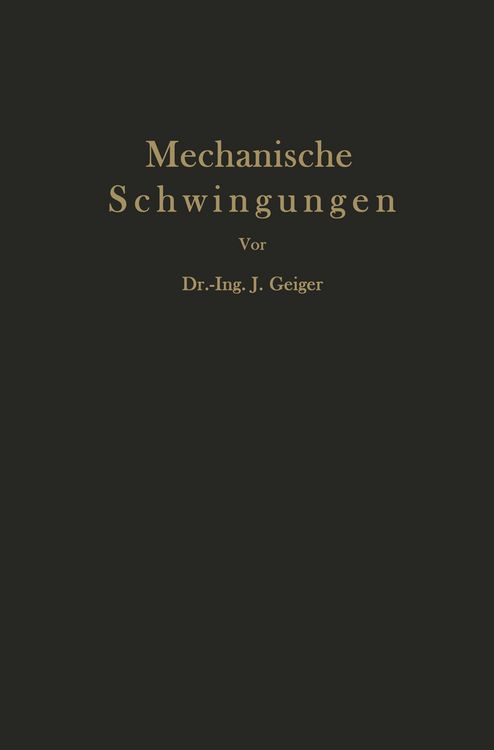 Produktbild: Mechanische Schwingungen und ihre Messung