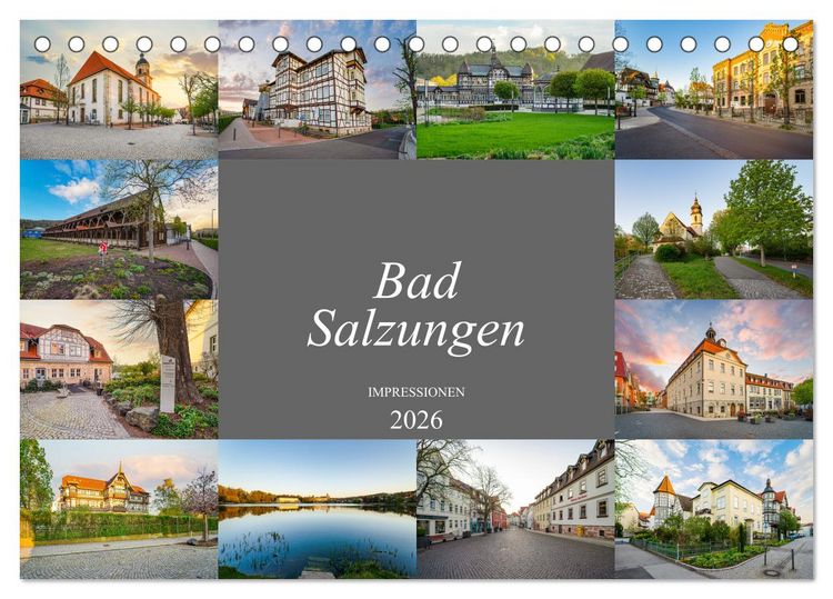 Produktbild: Bad Salzungen Impressionen (Tischkalender 2026 DIN A5 quer), CALVENDO Monatskalender