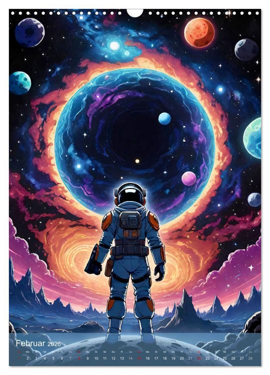 Produktbild: Weltraumtr&auml;ume (Wandkalender 2026 DIN A3 hoch), CALVENDO Monatskalender