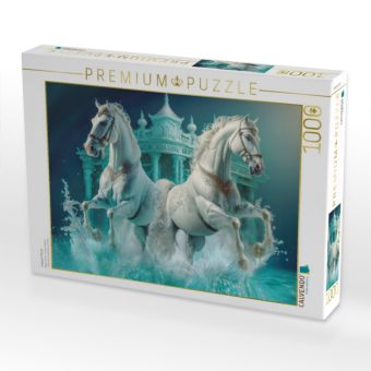 Produktbild: CALVENDO Puzzle Elegante Pferde | 1000 Teile Lege-Gr&ouml;&szlig;e 64x48cm Foto-Puzzle f&uuml;r gl&uuml;ckliche Stunden