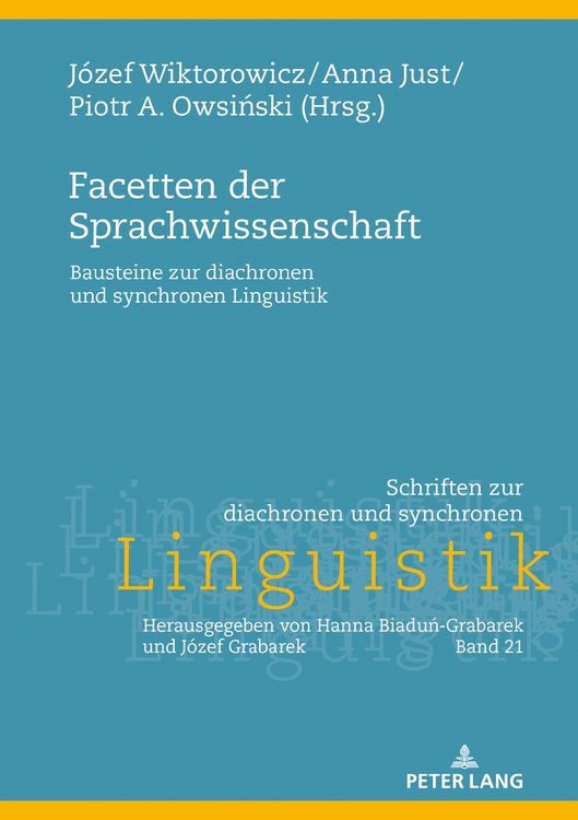 Produktbild: Facetten der Sprachwissenschaft