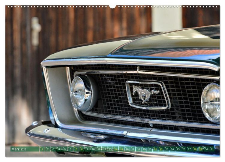 Produktbild: Ein Pony zum verlieben - Ford Mustang 1968 (hochwertiger Premium Wandkalender 2026 DIN A2 quer), Kunstdruck in Hochglanz