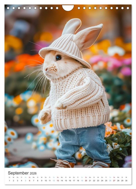 Produktbild: Was macht der Osterhase in seiner Freizeit (Wandkalender 2026 DIN A4 hoch), CALVENDO Monatskalender