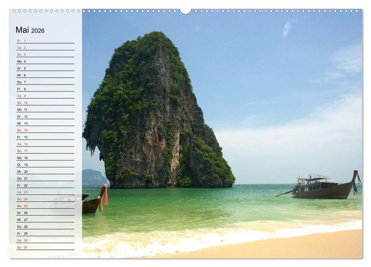 Produktbild: Mein Thailand - Geburtstagskalender (hochwertiger Premium Wandkalender 2026 DIN A2 quer), Kunstdruck in Hochglanz