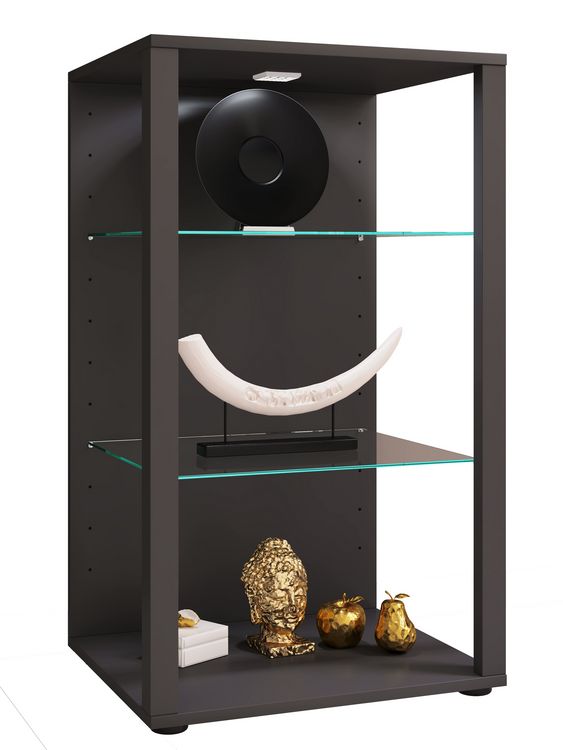 Produktbild: Holz Glas Stand Vitrine Sammelvitrine Glasol XL