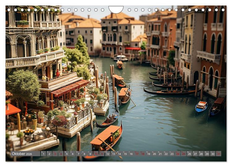 Produktbild: Urlaub in Miniatur (Wandkalender 2026 DIN A4 quer), CALVENDO Monatskalender
