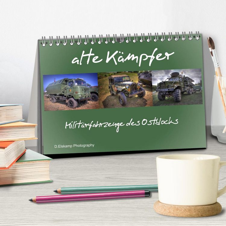 Produktbild: alte K&auml;mpfer- Milit&auml;rfahrzeuge des Ostblocks (Tischkalender 2026 DIN A5 quer), CALVENDO Monatskalender