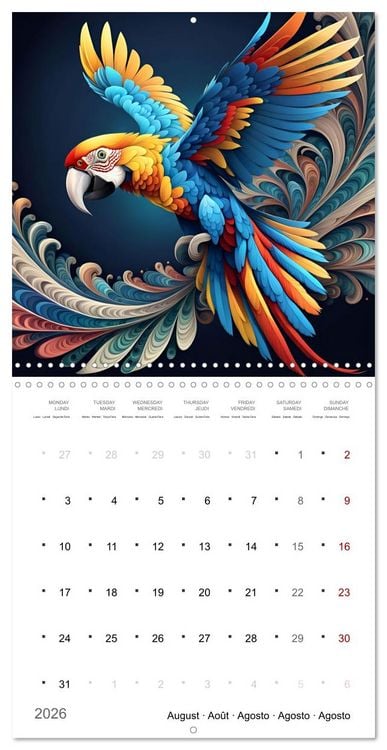 Produktbild: La joie animale (Calendrier mural carr&eacute; 2026 30x30 cm) Calendrier double avec une page pour vos prises de notes