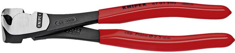 Produktbild: Knipex 67 01 140 Werkstatt Kraft-Vornschneider mit Facette 140mm