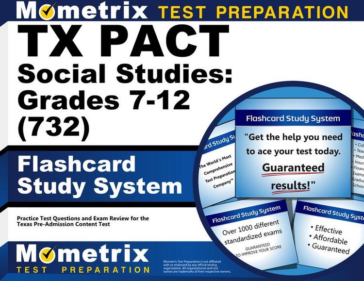 Produktbild: TX Pact Social Studies: Grades 7-12 (732) Flashcard Study System