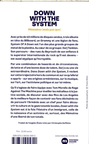 Produktbild: Down with the system ( m&eacute;moires (mais pas que)