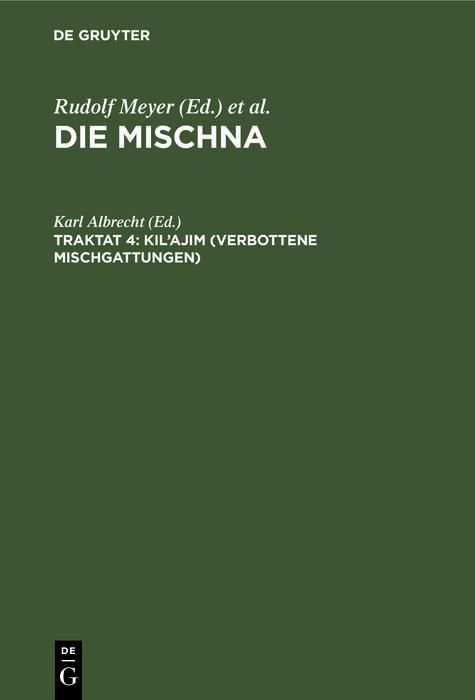 Produktbild: Kil'ajim (Verbottene Mischgattungen)