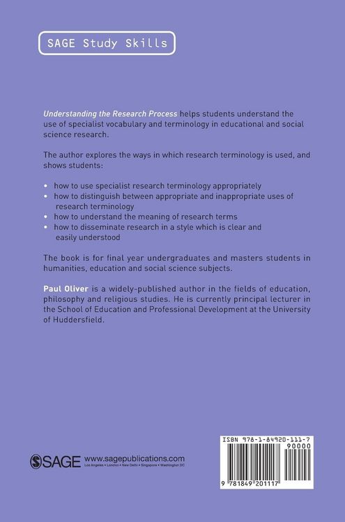 Produktbild: Understanding the Research Process