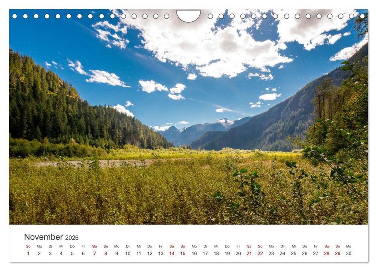 Produktbild: British Columbia - Faszination Kanada (Wandkalender 2026 DIN A4 quer), CALVENDO Monatskalender