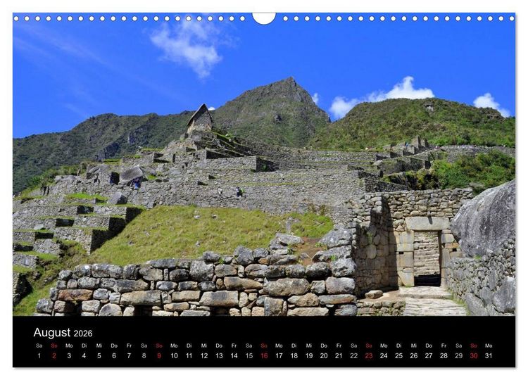 Produktbild: Machu Picchu - Exklusiv (Wandkalender 2026 DIN A3 quer), CALVENDO Monatskalender
