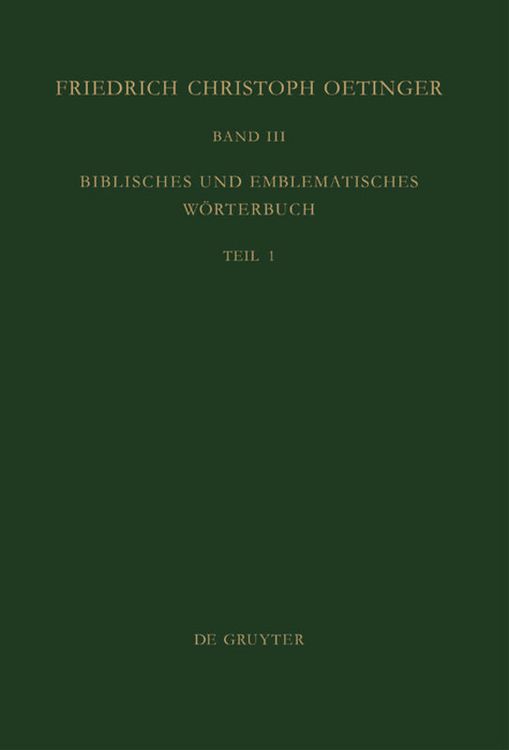 Produktbild: Biblisches und emblematisches W&ouml;rterbuch