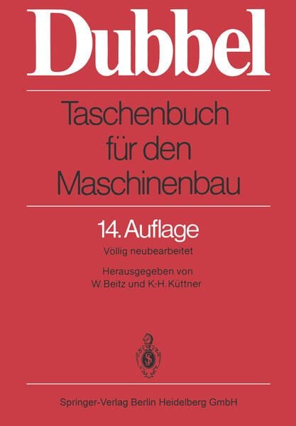 Produktbild: Taschenbuch f&uuml;r den Maschinenbau