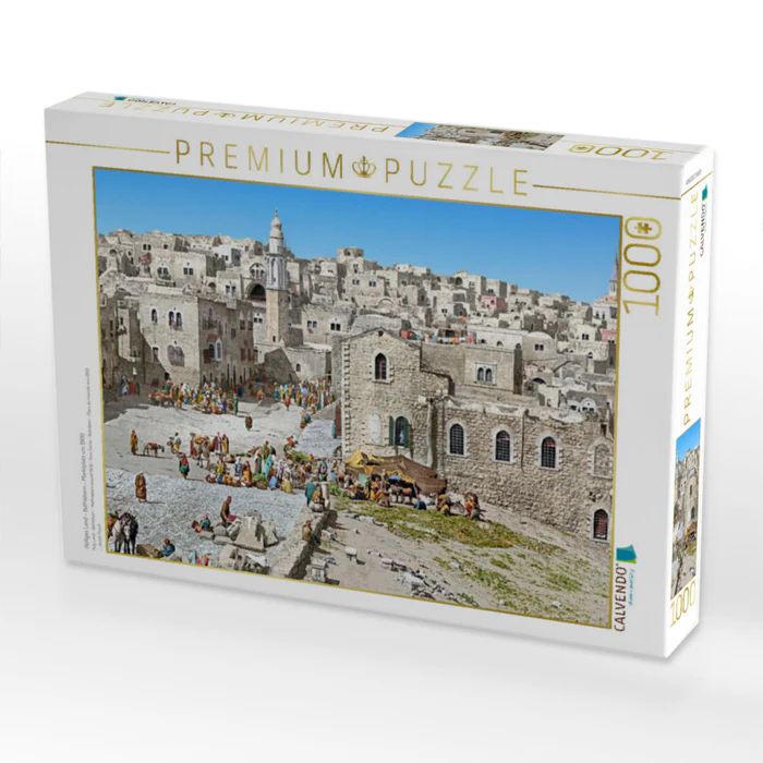 Produktbild: CALVENDO Puzzle Heiliges Land - Bethlehem - Marktplatz um 1900 | 1000 Teile Lege-Gr&ouml;&szlig;e 64x48cm Foto-Puzzle f&uuml;r gl&uuml;ckliche Stunden