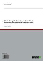 Produktbild: Ethisch-&ouml;kologische Geldanlagen - Sozialethische Begr&uuml;ndung und Probleme der Implementierung