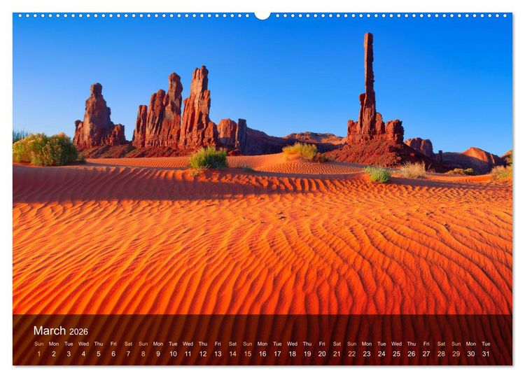 Produktbild: USA the wonderful Southwest (High Quality Premium Wall Calendar 2026 DIN A2 landscape),CALVENDO 12 Month Wall Calendar