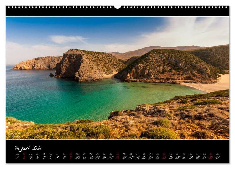 Produktbild: Sardinien Panoramakalender (hochwertiger Premium Wandkalender 2026 DIN A2 quer), Kunstdruck in Hochglanz
