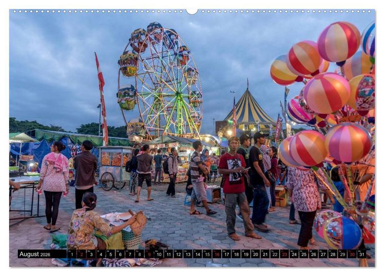Produktbild: Yogyakarta - Indonesien (hochwertiger Premium Wandkalender 2026 DIN A2 quer), Kunstdruck in Hochglanz